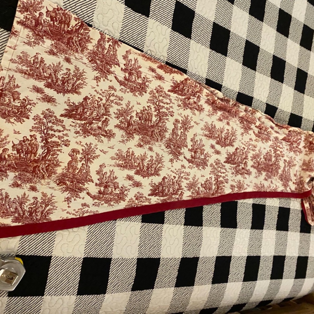 Waverly's Country Life Vintage and the toile are French farm life Valance